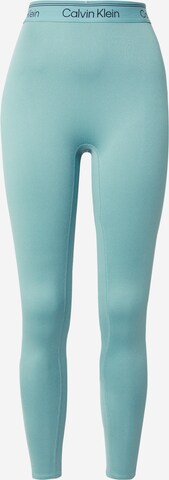 Skinny Pantalon de sport Calvin Klein Sport en bleu : devant