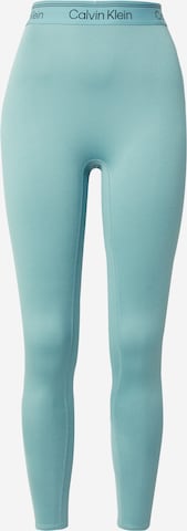 Calvin Klein Sport Skinny Workout Pants in Blue: front