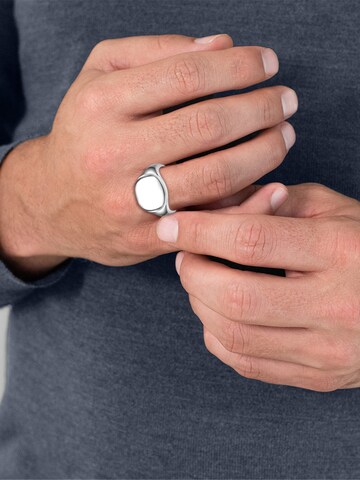 Männerglanz - Anillo en plata: frente