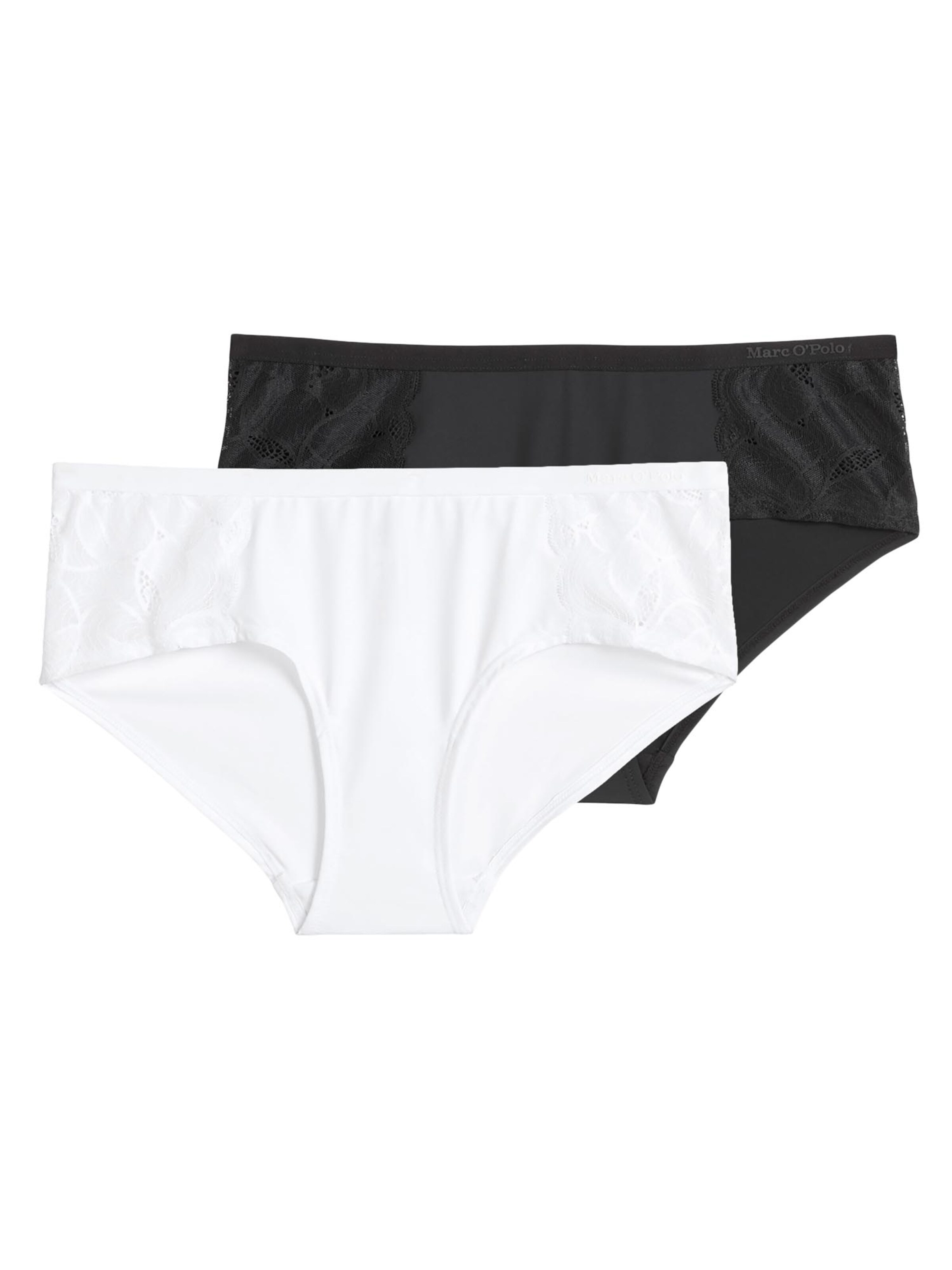Marc O'Polo Panty 'Tender Lace' in Black: front
