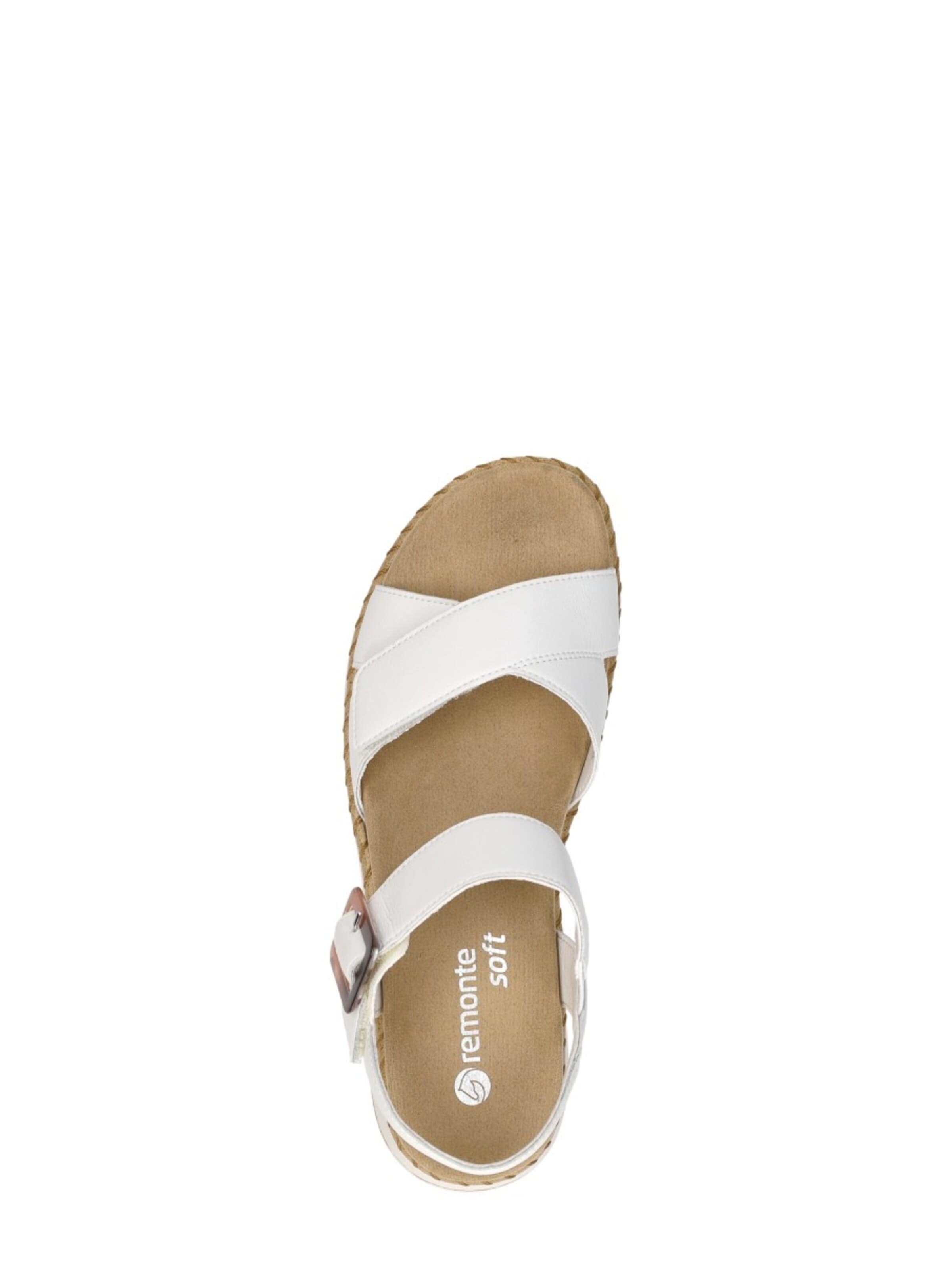 Sandales 'Sandalen Plat' REMONTE en blanc