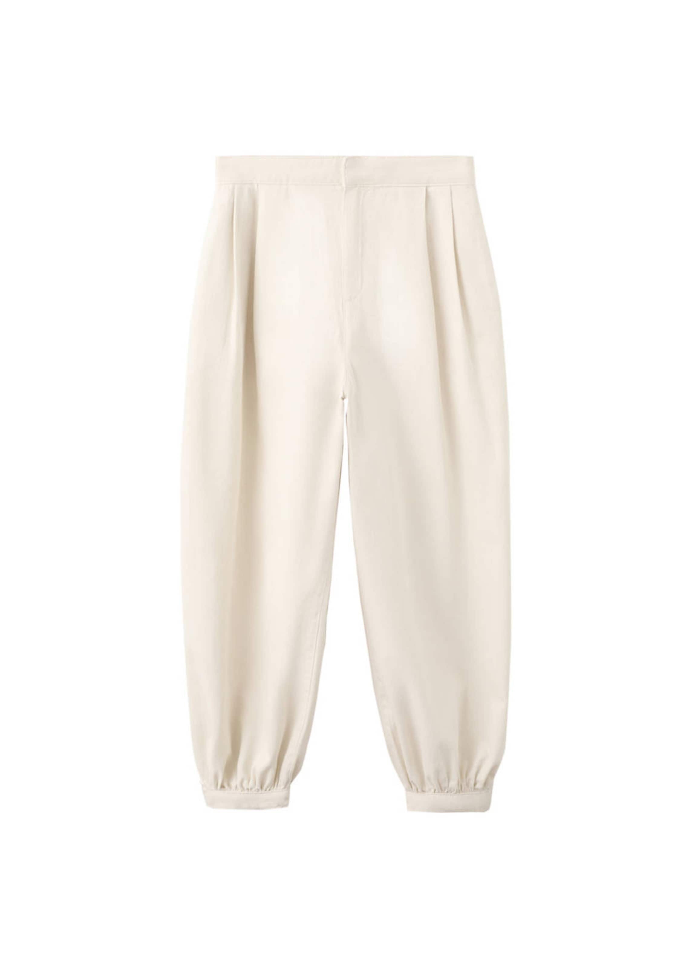 MANGO Tapered Jeans 'Souffle' in Beige: Vorderseite