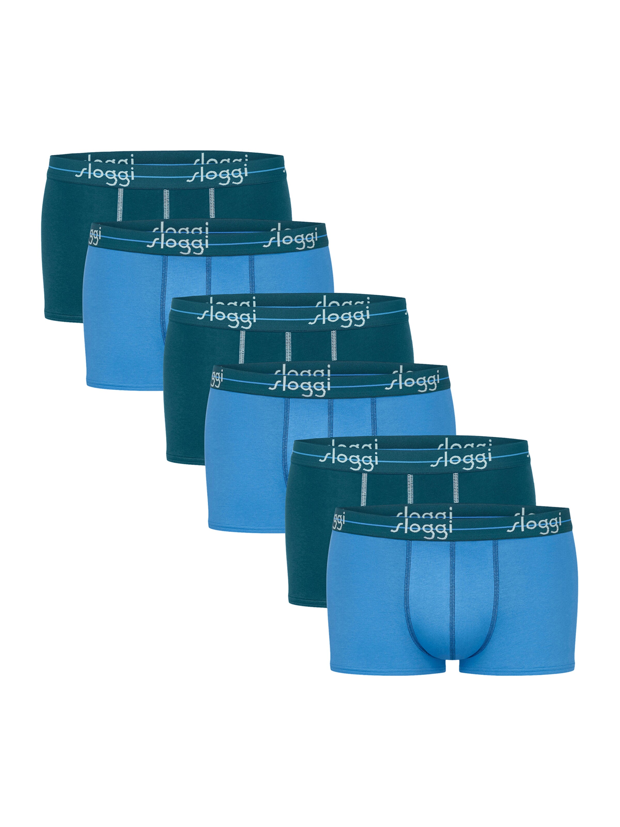 SLOGGI - Calzoncillo boxer en azul: frente