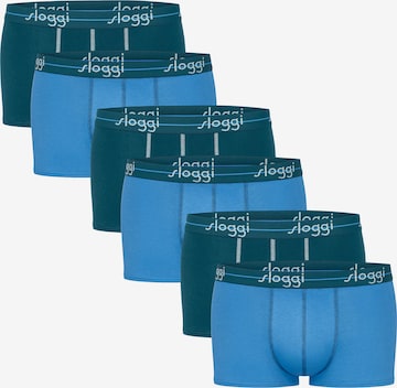 SLOGGI - Calzoncillo boxer en azul: frente