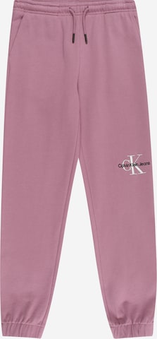 Pantalon Calvin Klein Jeans en rose : devant