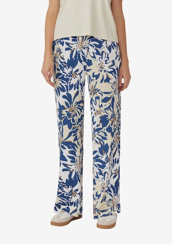 s.OliverWide Leg/ Široke nogavice Hlače - bež boja: prednji dio