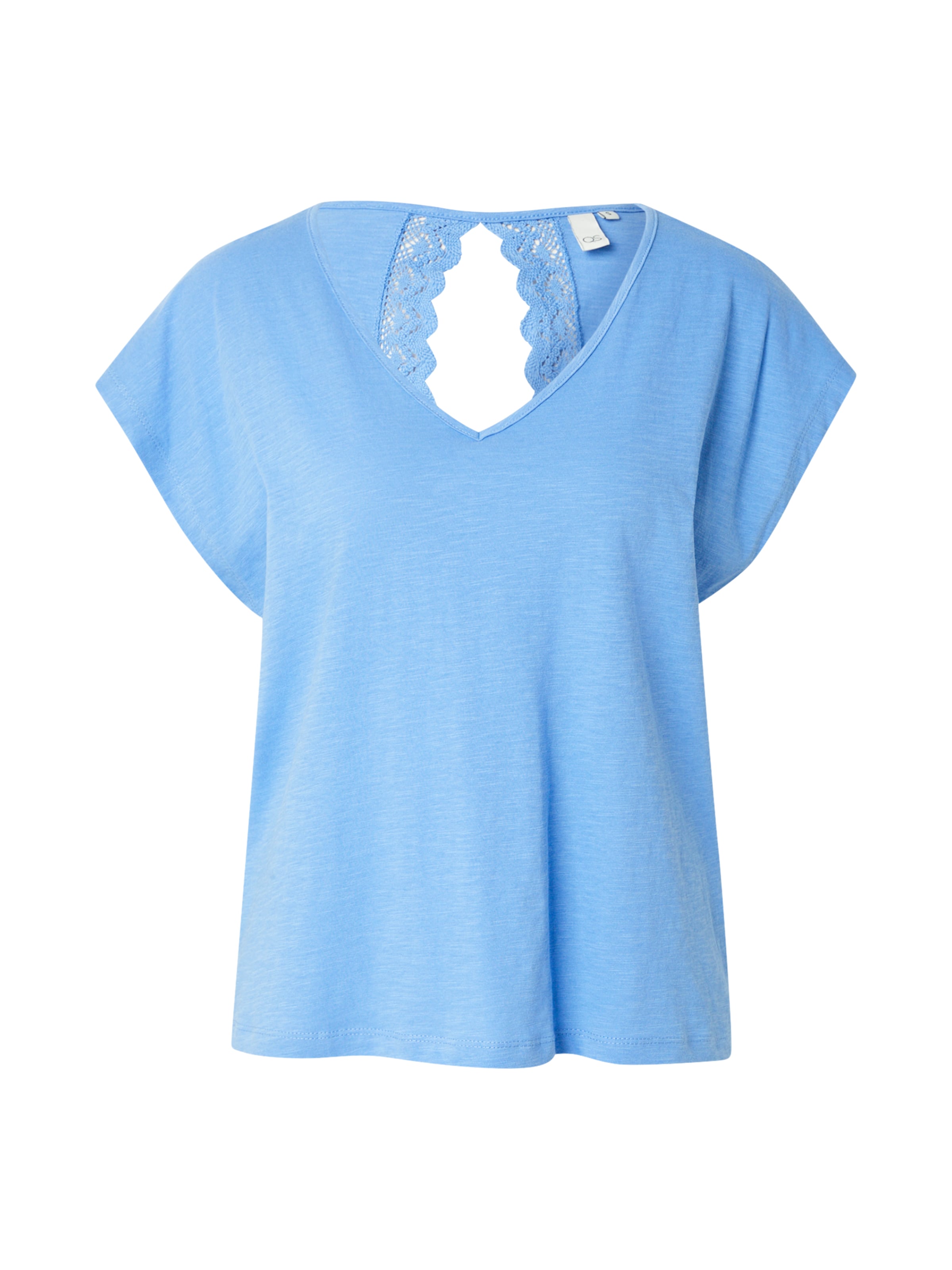 T-shirt QS en bleu : devant