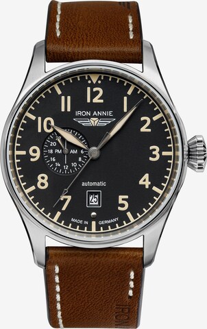 Iron Annie Analog Watch in Brown: front