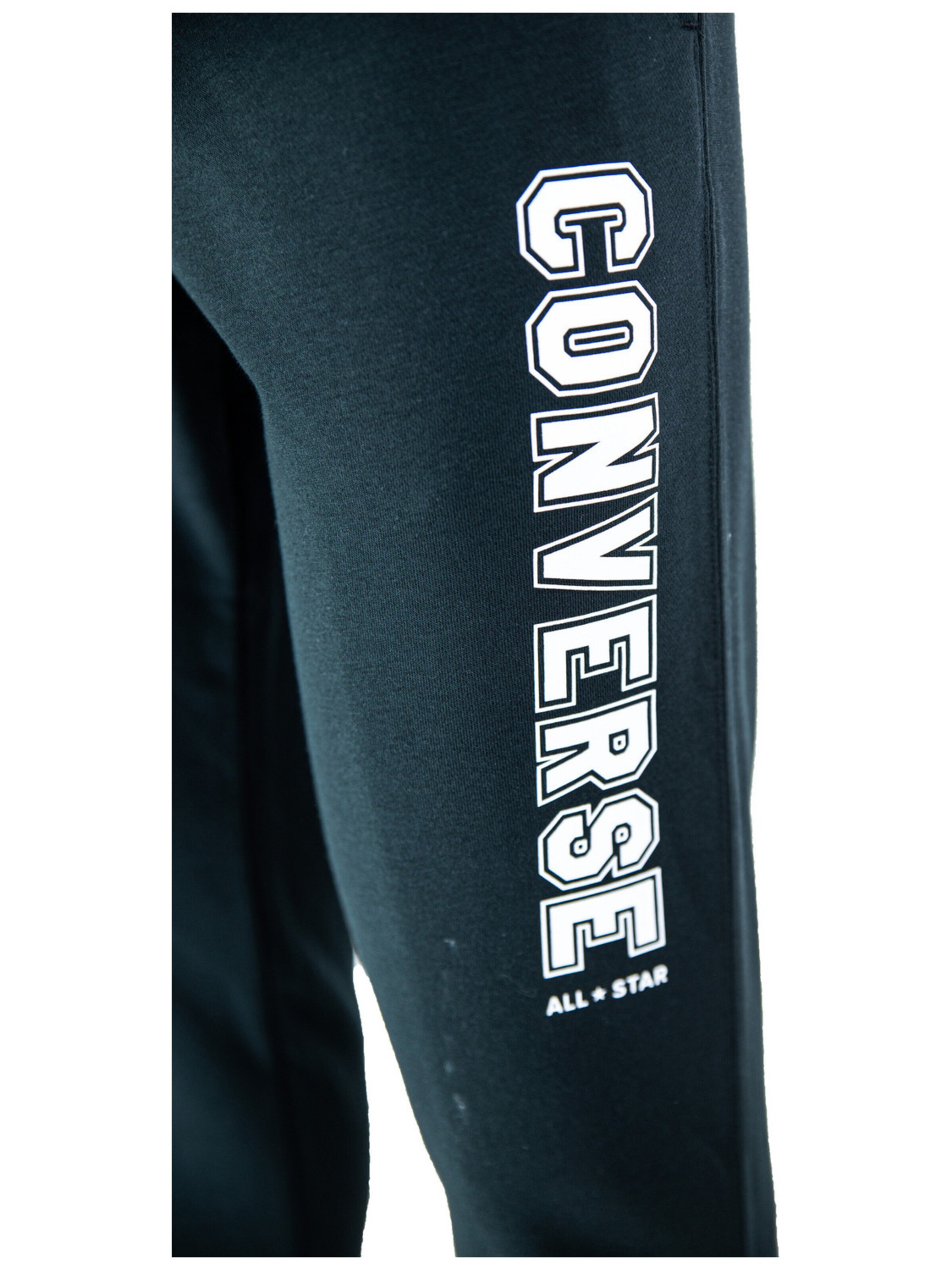 CONVERSE - regular Pantalón deportivo 'Converse All Star Single Screen' en negro