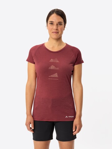VAUDE Performance shirt 'Tekoa' in Red: front