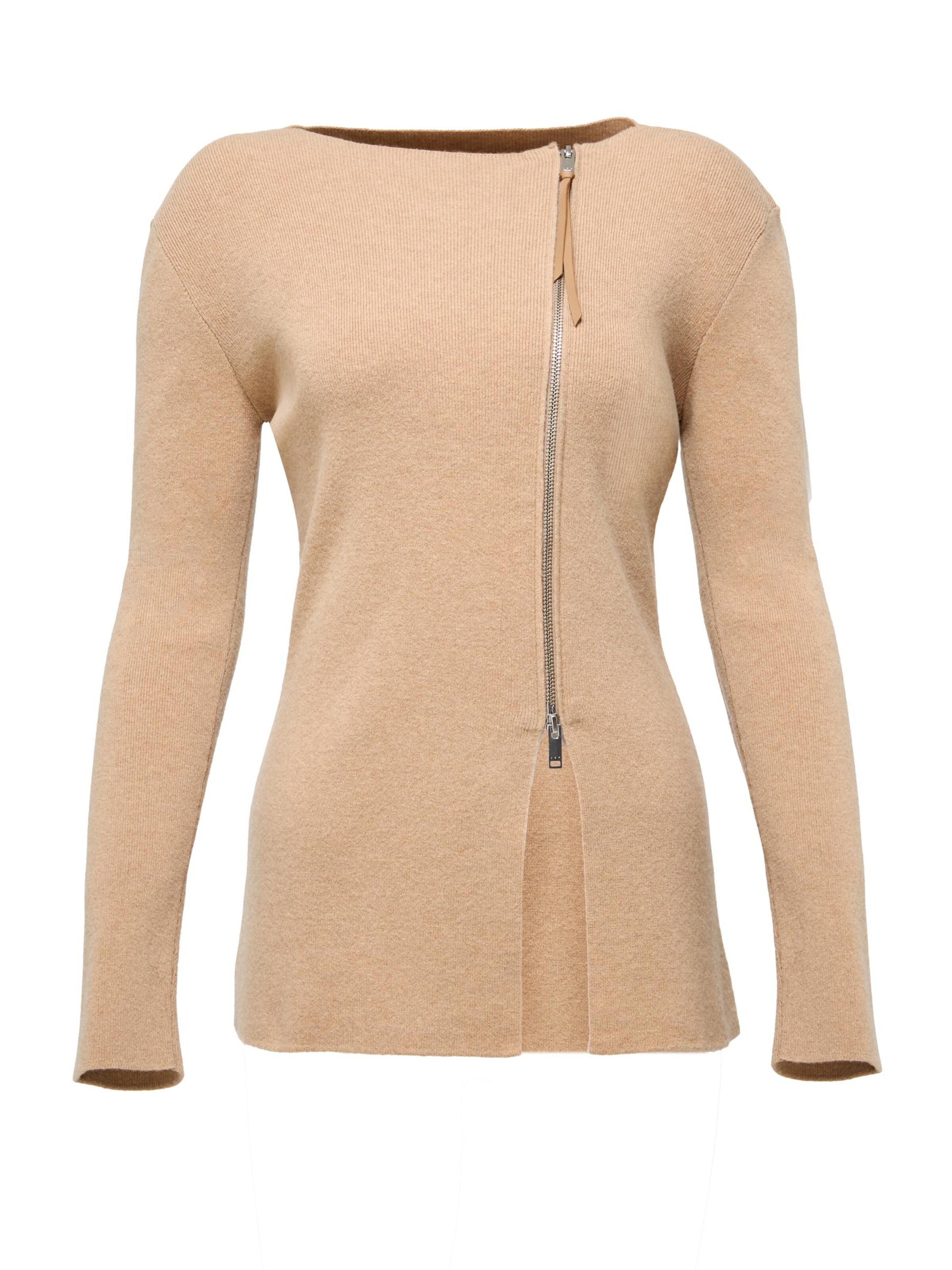 V S P Knit Cardigan 'Lidia' in Beige: front