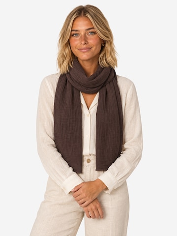 Seasons of April Scarf ' NEA' in Brown