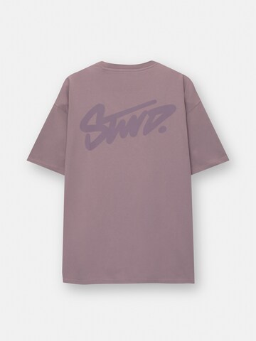 T-Shirt Pull&Bear en violet