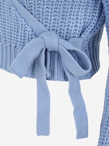 Noisy May Petite Knit Cardigan 'BARLEY' in Blue