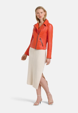 Werner Christ Lederjacke 'Carina' in Orange