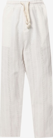 VAMOS CLO Wide Leg Housut 'Coreopsis' värissä valkoinen: etupuoli