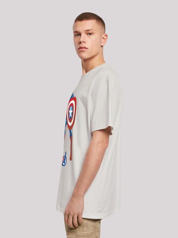 T-Shirt 'Marvel Avengers Captain America The First Avenger Color' F4NT4STIC en gris
