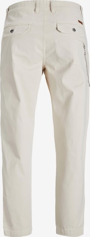 JACK & JONES Regular Bandplooibroek 'FREDDIE' in Beige