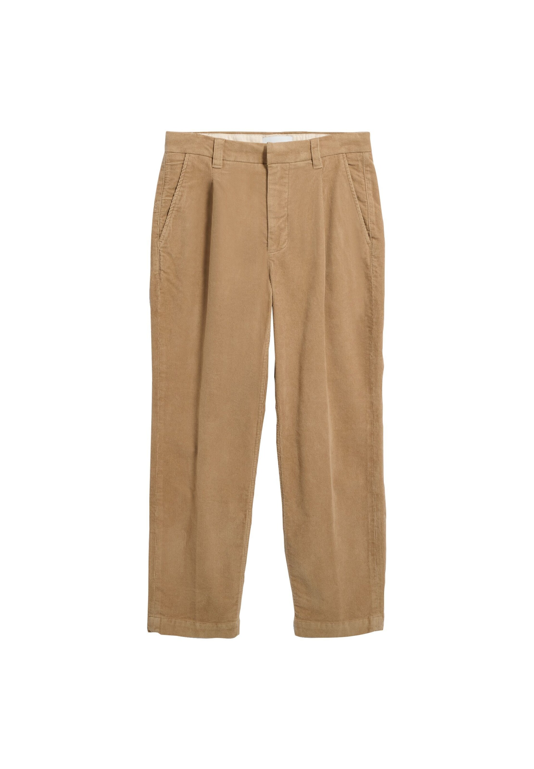 ARMEDANGELS Regular Bandplooibroek 'TAAMIR ' in Beige: voorkant