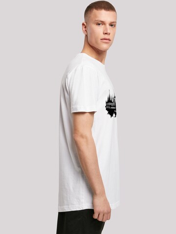 T-Shirt 'Cities Collection - Hamburg skyline' F4NT4STIC en blanc