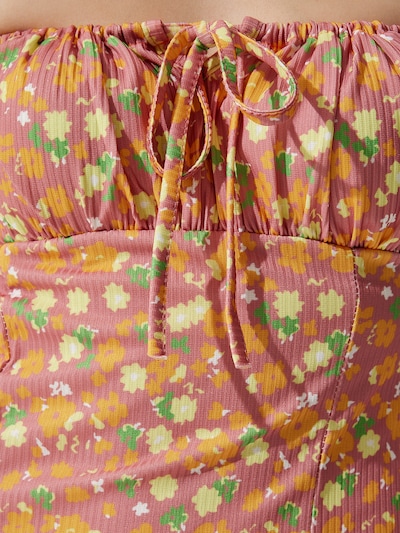 Happiness İstanbul Vestido de verano en 36 en amarillo claro / verde / naranja / mandarina, Vista del producto
