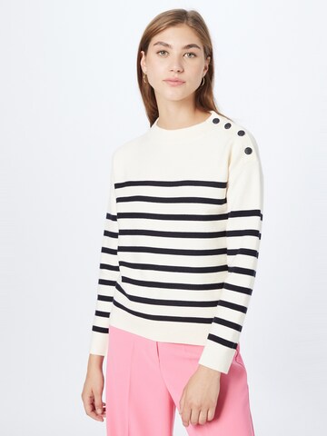 Maison 123 Sweater 'BENSON' in White: front