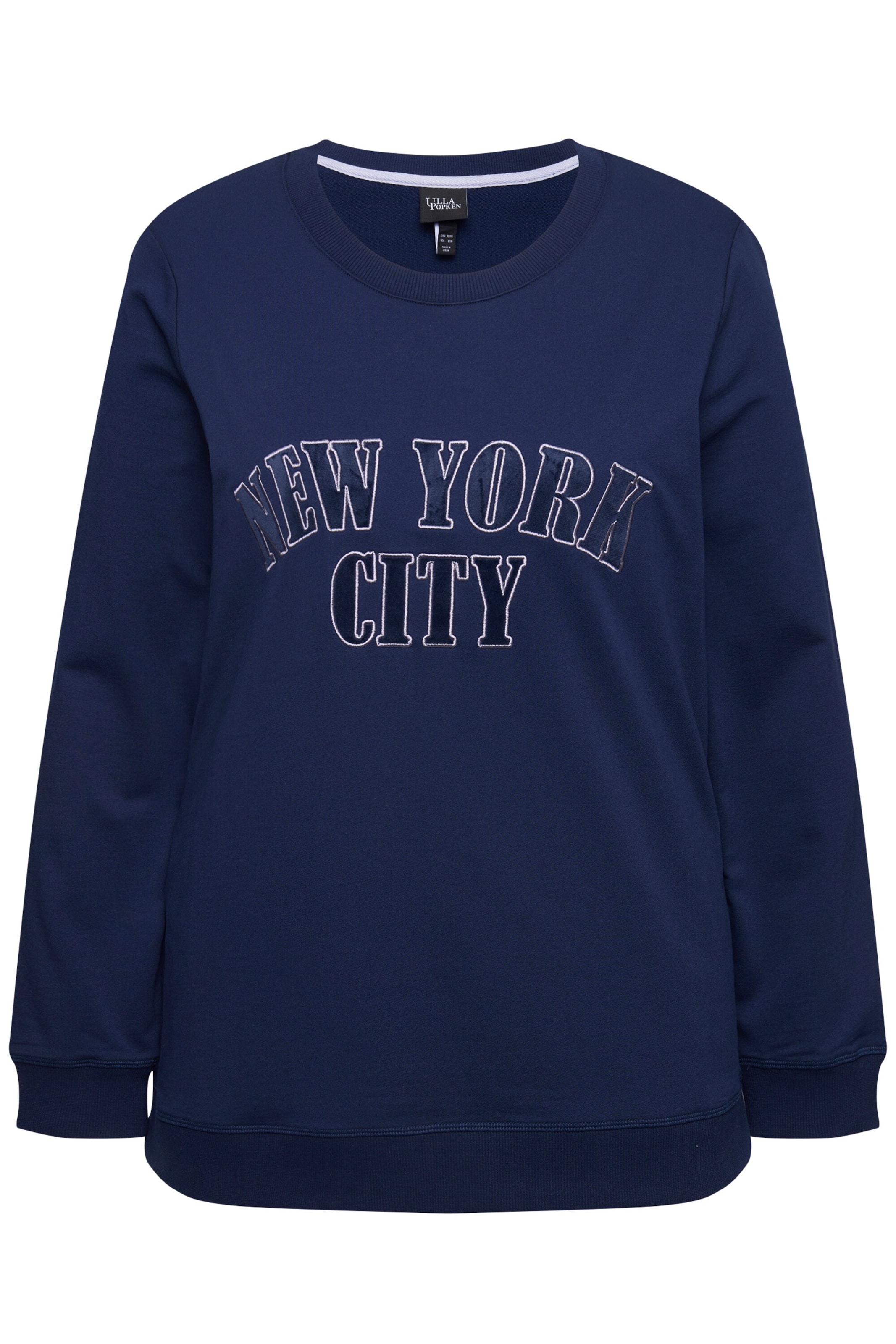 Ulla Popken - Sweatshirt em azul: frente