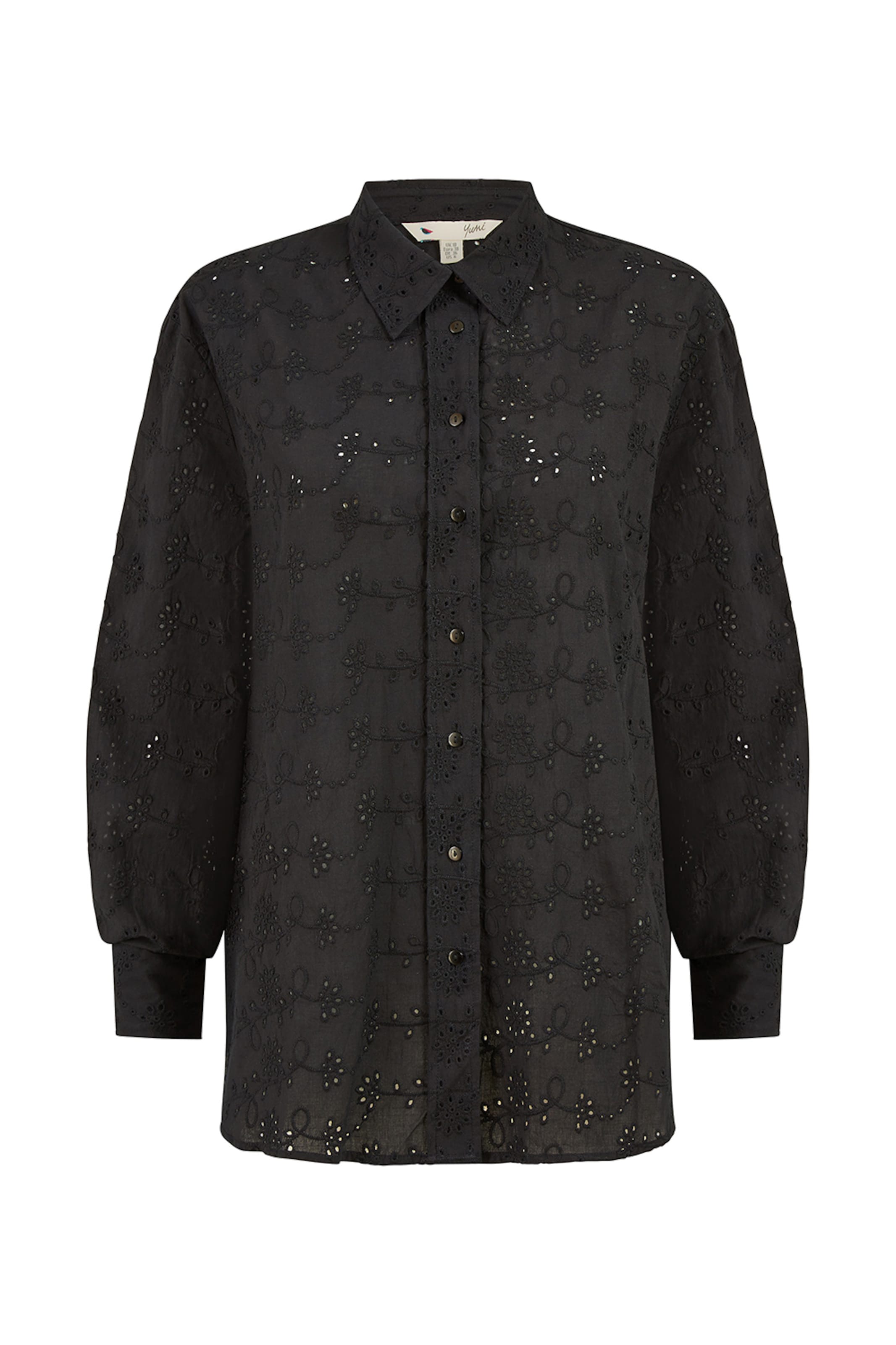 Yumi - Blusa em preto: frente