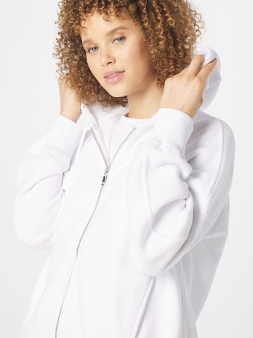 Abercrombie & Fitch Zip-Up Hoodie in White