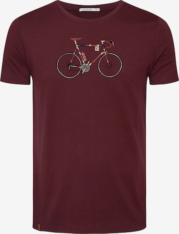 GREENBOMB Shirt 'Bike Jack' in Rood: voorkant