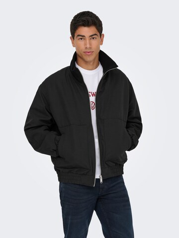 Only & Sons Between-Season Jacket in Black: front