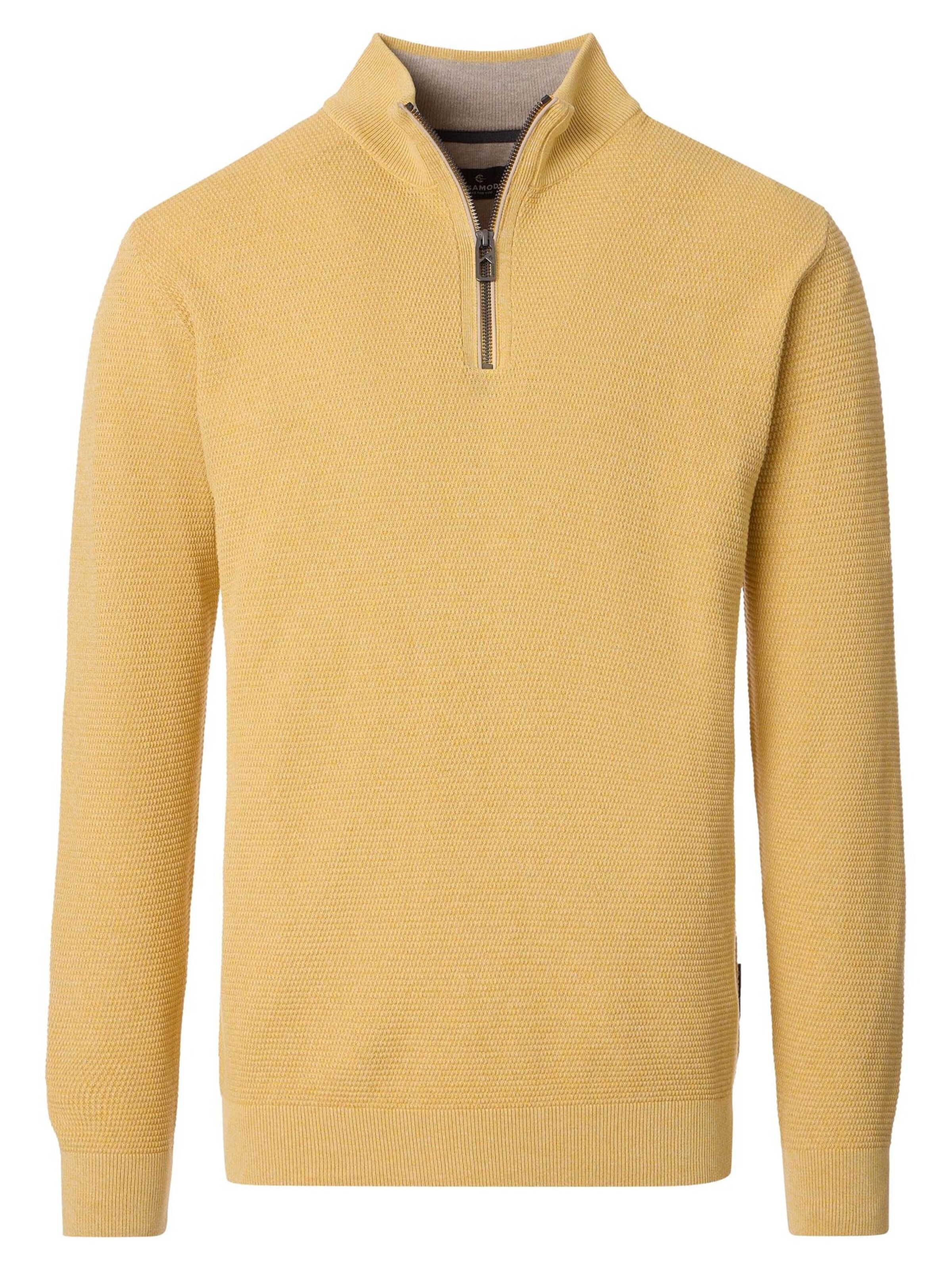 CASAMODA Sweatshirt 'Basic' in Gelb: Vorderseite