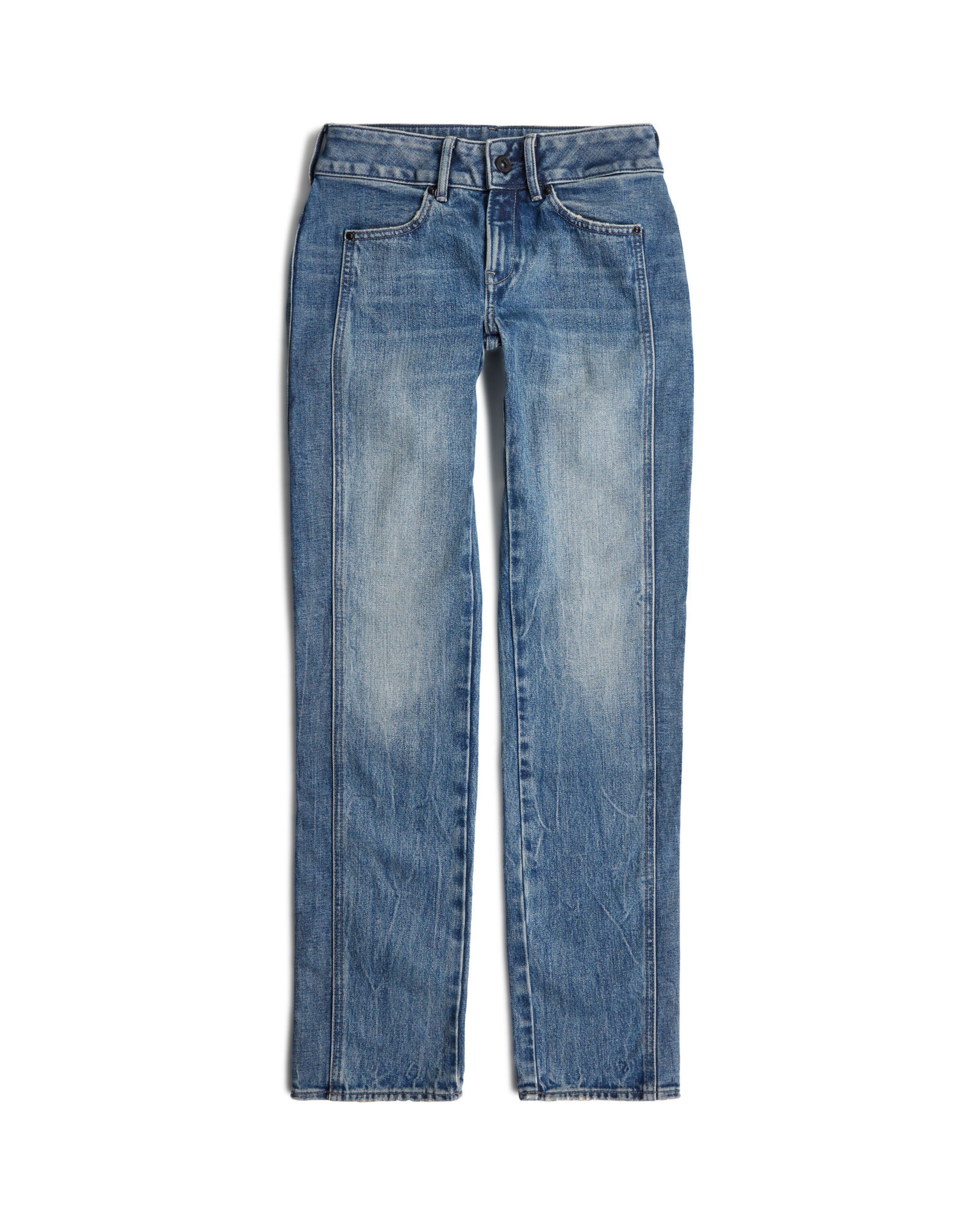 G-STAR Slimfit Jeans in Blauw: voorkant