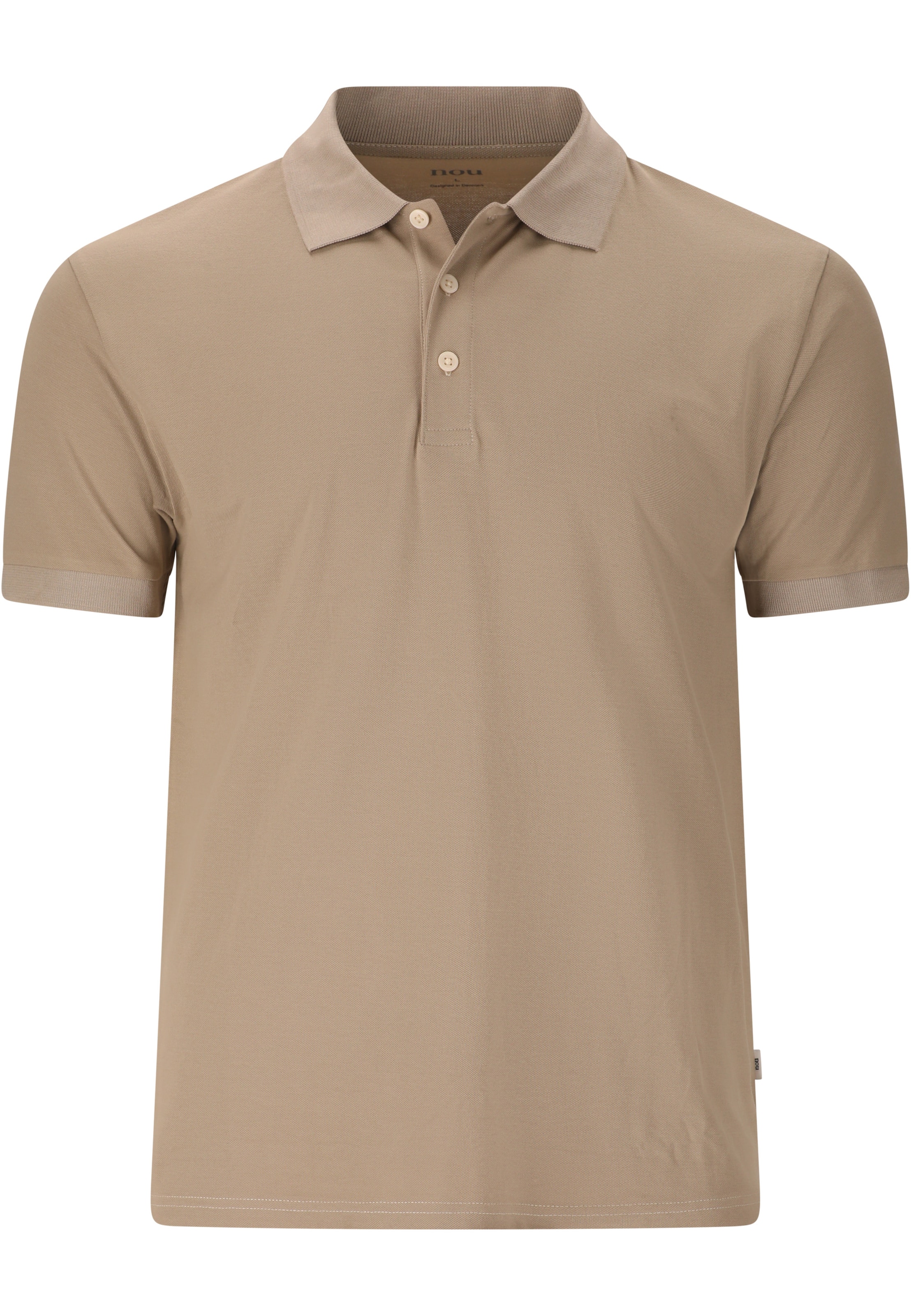 NOU Polohemd 'Harrold V2' in Beige: Vorderseite