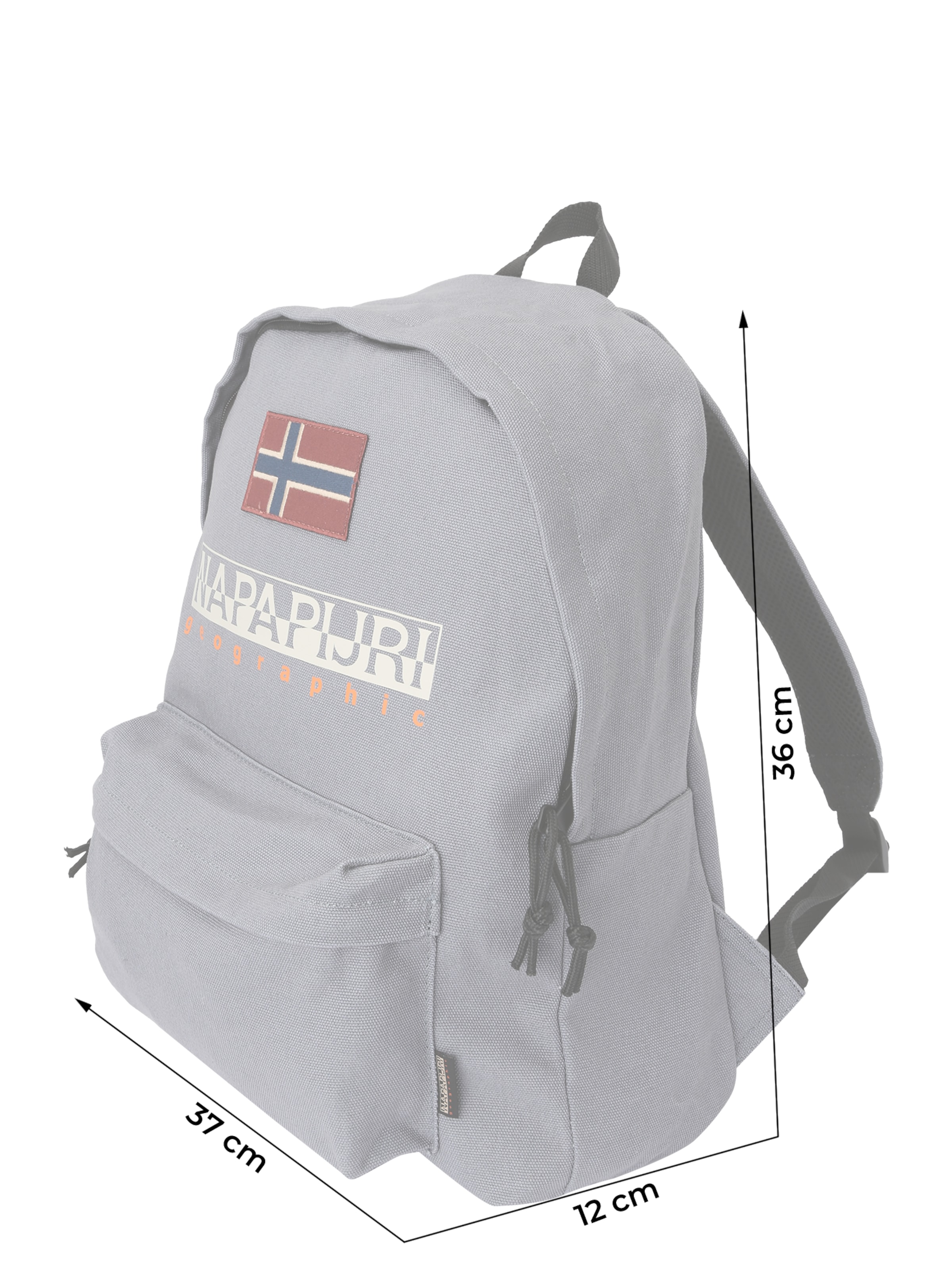 NAPAPIJRI Sac à dos 'HERING' en beige / marine / orange / rouge, Vue avec produit