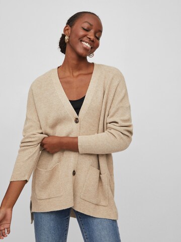 VILA Strickjacke 'RIL' in Beige