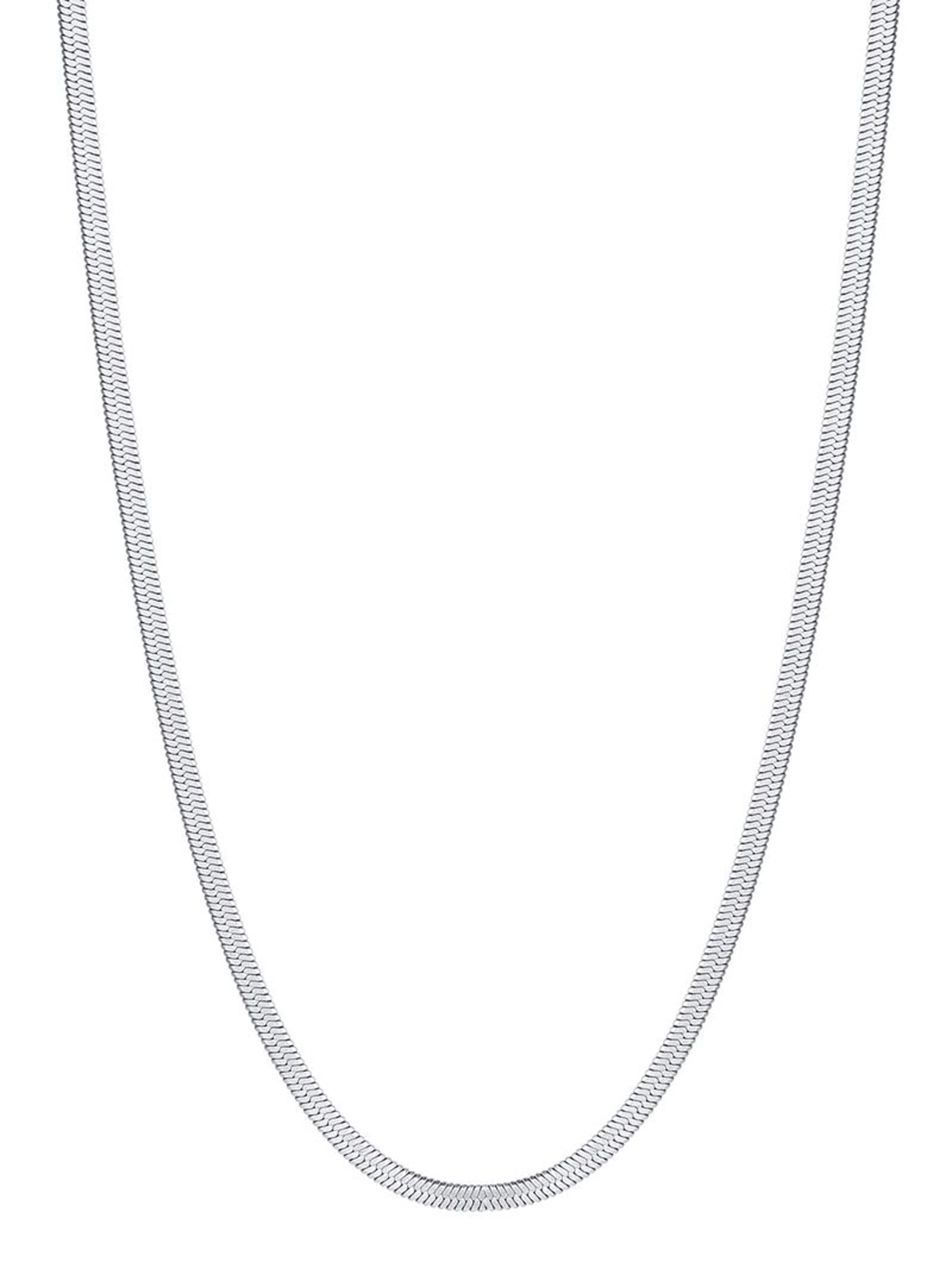 Hey Happiness Ketting 'Viper' in Zilver: voorkant