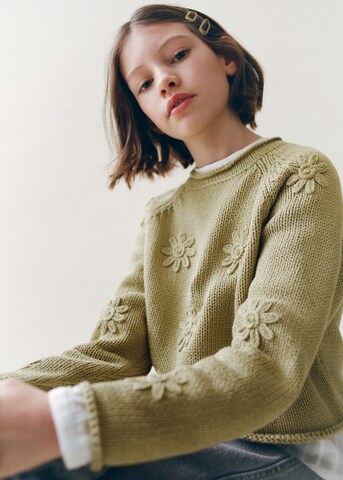 MANGO KIDS Sweater 'Barley' in Green