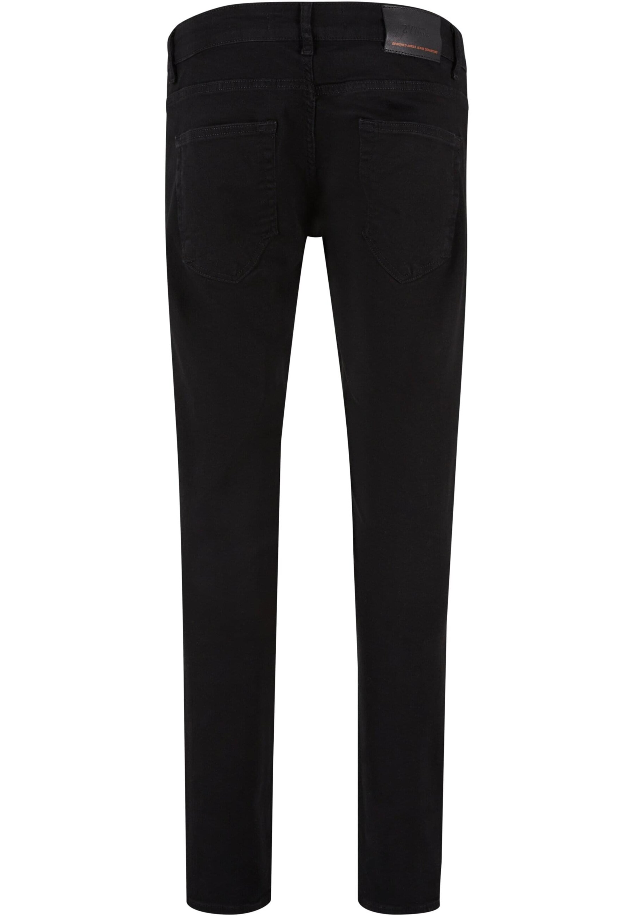2Y Premium Slimfit Jeans in Zwart