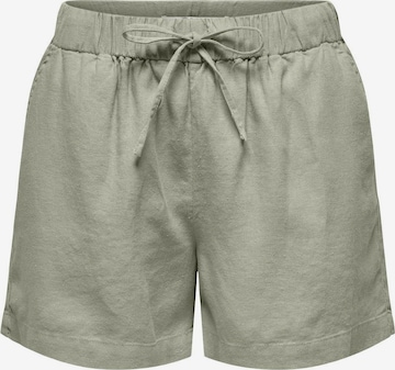Loosefit Pantalon 'ONLCARO' ONLY en vert : devant