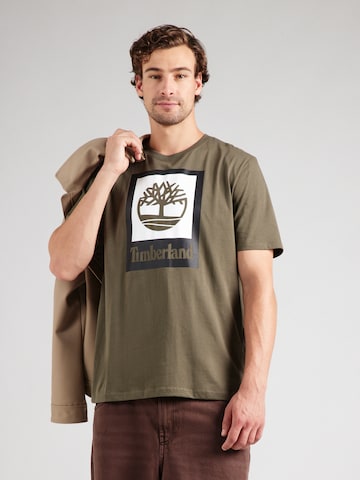 Tricou de la TIMBERLAND pe verde: față