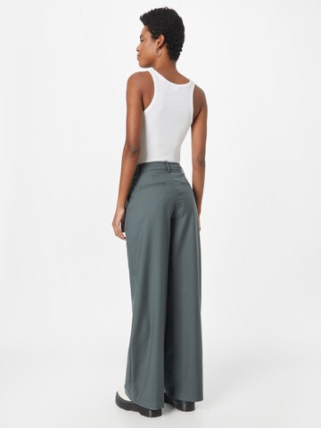 WEEKDAY Wide Leg Hose 'Riley' in Blau