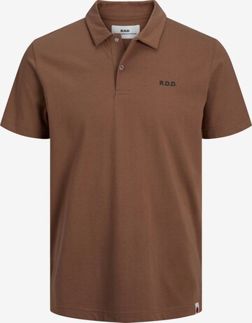 T-Shirt 'Mark' R.D.D. ROYAL DENIM DIVISION en marron : devant