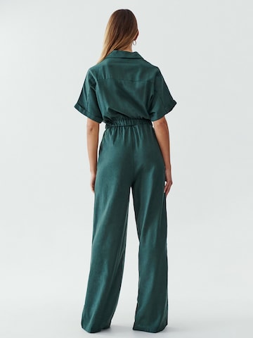 Calli Jumpsuit 'CONSCIOUS' in Green: back