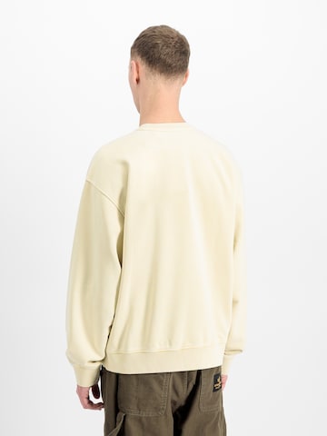 ALPHA INDUSTRIES Sweatshirt 'Stencil' in Weiß: Rückseite