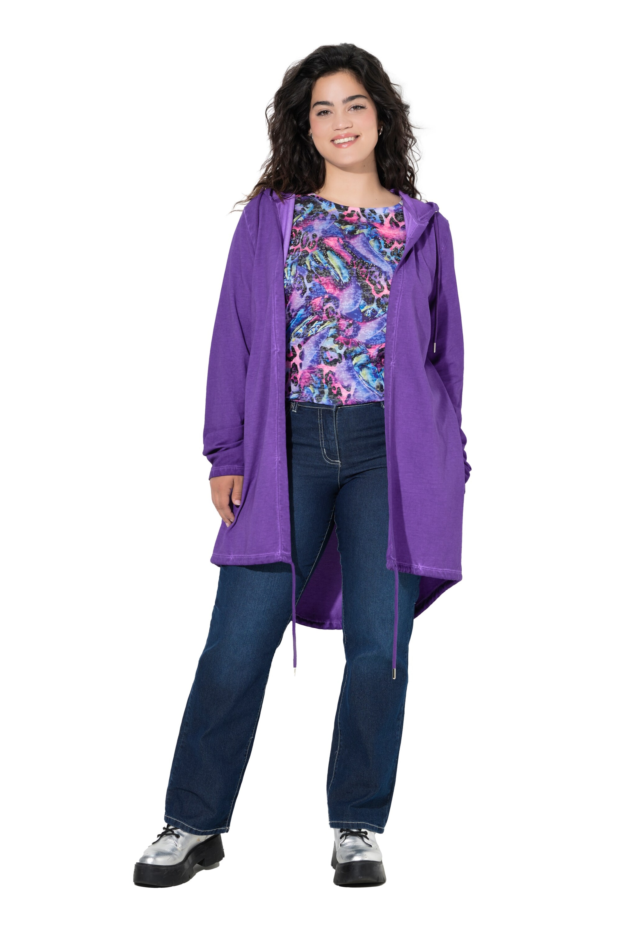 Angel of Style Sweatjacke in Lila