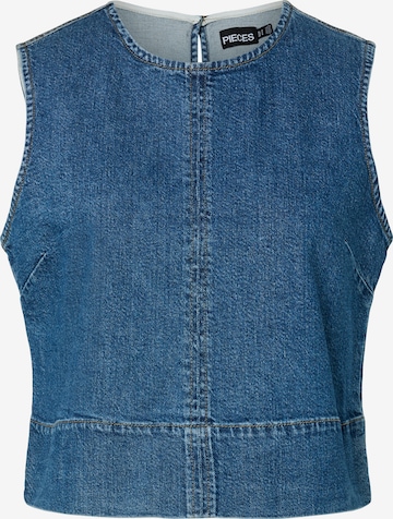 PIECES Pusero 'PCSILKE' värissä sininen: etupuoli