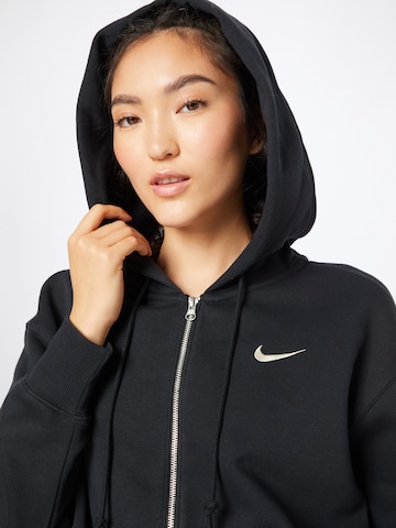 Nike Sportswear Zip-Up Hoodie 'PHNX FLC' in Black
