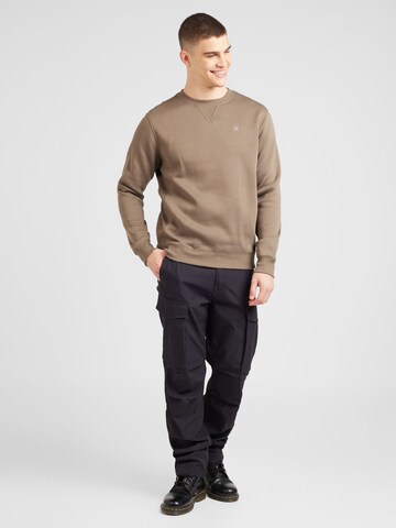 G-STAR Sweatshirt 'Premium Core' in Beige