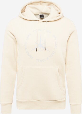 JACK & JONES Sweatshirt in Beige: voorkant